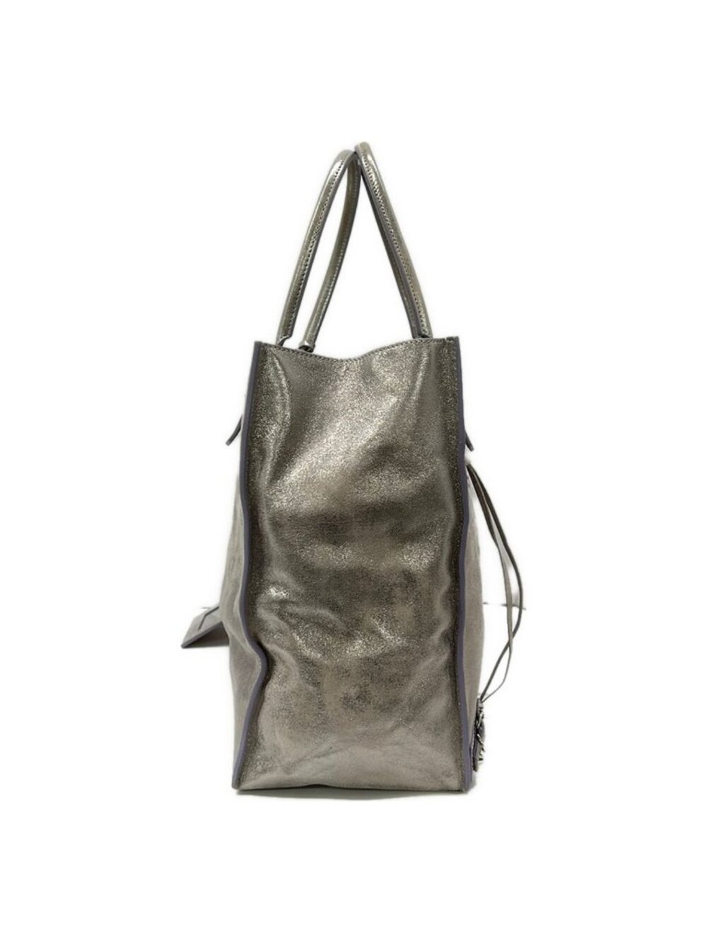 ★SOLD★ Balenciaga Tote the Paper Silver Leather - Picture 2 of 12